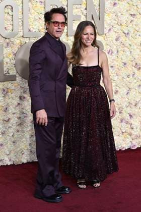 Robert Downey Jr with wife Susan Downey at the 81 Golden Globe Awards at the Beverly Hilton Hotel Beverly Hills, 07 01 2024 Foto:xJ.xBlocx xFuturexImagex globes_2024_4278