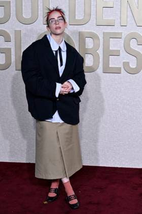 Bille Eilish at the 81 Golden Globe Awards at the Beverly Hilton Hotel Beverly Hills, 07 01 2024 Foto:xJ.xBlocx xFuturexImagex globes_2024_4289