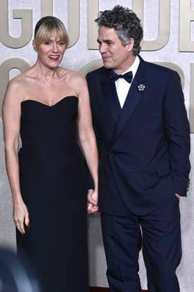 Sunrise Coigney with husband Mark Ruffalo at the 81 Golden Globe Awards at the Beverly Hilton Hotel Beverly Hills, 07 01 2024 Foto:xJ.xBlocx xFuturexImagex globes_2024_4291
