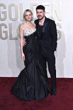 arey Mulligan with husband Marcus Mumford at the 81 Golden Globe Awards at the Beverly Hilton Hotel Beverly Hills, 07 01 2024 Foto:xJ.xBlocx xFuturexImagex globes_2024_4294