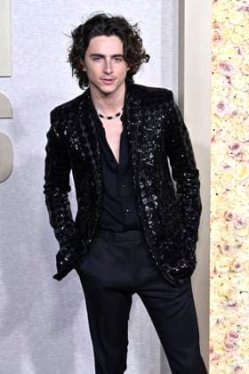 Timothee Chalamet at the 81 Golden Globe Awards at the Beverly Hilton Hotel Beverly Hills, 07 01 2024 Foto:xJ.xBlocx xFuturexImagex globes_2024_4304