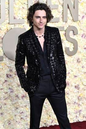 Timothee Chalamet at the 81 Golden Globe Awards at the Beverly Hilton Hotel Beverly Hills, 07 01 2024 Foto:xJ.xBlocx xFuturexImagex globes_2024_4305