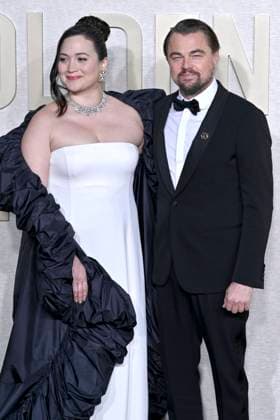 Lily Gladstone and Leonardo DiCaprio at the 81 Golden Globe Awards at the Beverly Hilton Hotel Beverly Hills, 07 01 2024 Foto:xJ.xBlocx xFuturexImagex globes_2024_4320
