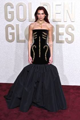 Dua Lipa at the 81 Golden Globe Awards at the Beverly Hilton Hotel Beverly Hills, 07 01 2024 Foto:xJ.xBlocx xFuturexImagex globes_2024_4338