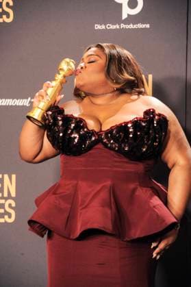 RECORD DATE NOT STATED Da Vine Joy Randolph in the press room, 81st Annual Golden Globe Awards - Press Room, Beverly Hilton Hotel, Beverly Hills, CA, United States, January 7, 2024. (Photo by: Elizabeth Goodenough Everett Collection) PUBLICATIONXNOTxINxCANxCHNxFRAxITAxJPNxNORxPOLxRUSxESPxUKxUSA