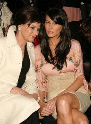 Melania Knauss Trump and mother Amalija Knavs attend the Zac Posen Showing of Fall Collection at The Tent at Bryant Park in New York City on February 12, 2004. Photo Copyright: xHenryxMcGee MediaPunchx