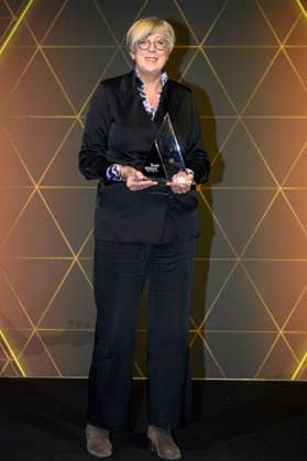 39th Manager of the Year 2023 LAEKEN, BELGIUM - JANUARY 10 : 39th edition of Manager of the Year. The Trends Manager of the Year is an initiative of Trends in collaboration with Kanaal Z. For the 39th time already, Trends is awarding the Trends Manager of the Year trophy to the manager whose company has made a valuable contribution to the Flemish economy and has played a pioneering role in it. Winners Lieve Mastery CEO Euroclear pictured on JANUARY 10, 2024 in Laeken, Belgium, 10 1 24 Laeken Belgium  Copyright: xPhilipxReynaersx
