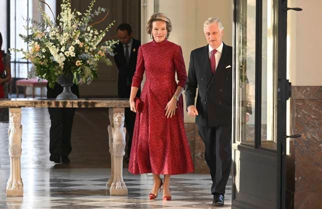 Entertainment Themen der Woche KW02 Entertainment Bilder des Tages King Philippe and Queen Mathilde receive Diplomats BRUSSELS, BELGIUM - JANUARY 11 : Reception by King Philippe and Queen Mathilde of the heads of diplomatic missions accredited to Belgium and their spouses at the Laeken Castle. January 11, 2024 in Brussels, Belgium, 11 01 2024. Brussels Belgium  Copyright: xBertxVanxDenxBrouckex