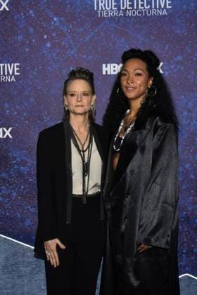 True Detective: Night Country Tv Series Premiere January 11, 2023, Mexico City, Mexico: American actress Jodie Foster and boxer and actress Kali Reis attend the blue carpet for the Tv series premiere by HBO True Detective: Night Country at Cineteca Nacional. on January 11, 2023 in Mexico City, Mexico. (Photo by Carlos Tischler Eyepix Group) Copyright: xCarlosxTischler xEyepixxGroupx CT_11012024_108980