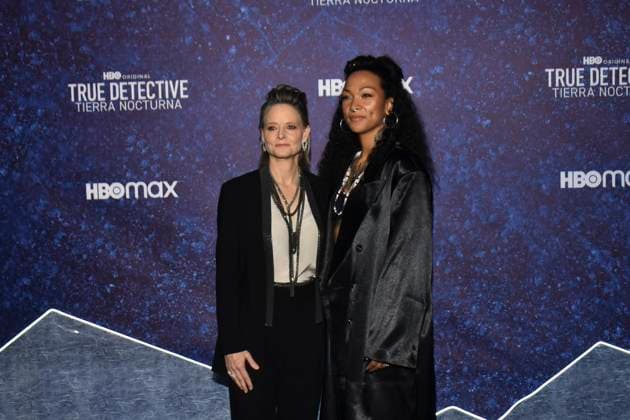True Detective: Night Country Tv Series Premiere January 11, 2023, Mexico City, Mexico: American actress Jodie Foster and boxer and actress Kali Reis attend the blue carpet for the Tv series premiere by HBO True Detective: Night Country at Cineteca Nacional. on January 11, 2023 in Mexico City, Mexico. (Photo by Carlos Tischler Eyepix Group) Copyright: xCarlosxTischler xEyepixxGroupx CT_11012024_108988