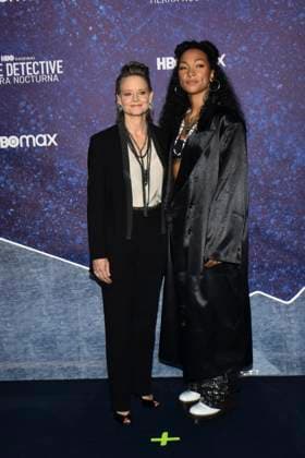 True Detective: Night Country Tv Series Premiere January 11, 2023, Mexico City, Mexico: American actress Jodie Foster and boxer and actress Kali Reis attend the blue carpet for the Tv series premiere by HBO True Detective: Night Country at Cineteca Nacional. on January 11, 2023 in Mexico City, Mexico. (Photo by Carlos Tischler Eyepix Group) Copyright: xCarlosxTischler xEyepixxGroupx CT_11012024_108975