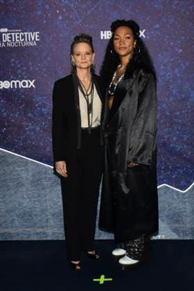 True Detective: Night Country Tv Series Premiere January 11, 2023, Mexico City, Mexico: American actress Jodie Foster and boxer and actress Kali Reis attend the blue carpet for the Tv series premiere by HBO True Detective: Night Country at Cineteca Nacional. on January 11, 2023 in Mexico City, Mexico. (Photo by Carlos Tischler Eyepix Group) Copyright: xCarlosxTischler xEyepixxGroupx CT_11012024_108976
