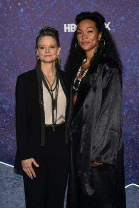 True Detective: Night Country Tv Series Premiere January 11, 2023, Mexico City, Mexico: American actress Jodie Foster and boxer and actress Kali Reis attend the blue carpet for the Tv series premiere by HBO True Detective: Night Country at Cineteca Nacional. on January 11, 2023 in Mexico City, Mexico. (Photo by Carlos Tischler Eyepix Group) Copyright: xCarlosxTischler xEyepixxGroupx CT_11012024_108983