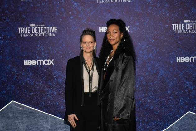 True Detective: Night Country Tv Series Premiere January 11, 2023, Mexico City, Mexico: American actress Jodie Foster and boxer and actress Kali Reis attend the blue carpet for the Tv series premiere by HBO True Detective: Night Country at Cineteca Nacional. on January 11, 2023 in Mexico City, Mexico. (Photo by Carlos Tischler Eyepix Group) Copyright: xCarlosxTischler xEyepixxGroupx CT_11012024_108991