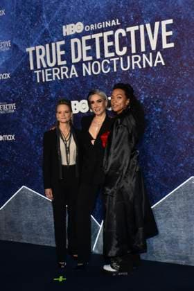 True Detective: Night Country Tv Series Premiere January 11, 2023, Mexico City, Mexico: (L-R) Jodie Foster, Issa Lopez, Kali Reis attend the blue carpet for the Tv series premiere by HBO True Detective: Night Country at Cineteca Nacional. on January 11, 2023 in Mexico City, Mexico. (Photo by Carlos Tischler Eyepix Group) Copyright: xCarlosxTischler xEyepixxGroupx CT_11012024_109046