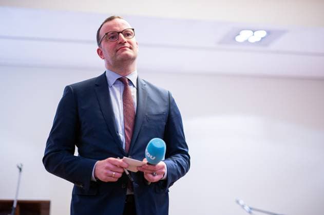 11 01 2024 Jens Spahn CDU in Lingen Ems The former health minister, current deputy chairman of the CDU CSU parliamentary group and member of the Bundestag during the New Years reception of the CDU district association Lingen Ems in Lower Saxony , Lingen North Rhine-Westphalia Germany Hotel Am Wasserfall