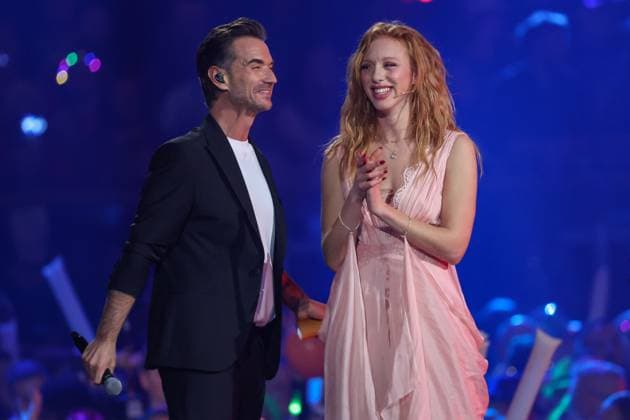 Bilder des Jahres 2024, Entertainment 01 Januar Entertainment Themen der Woche KW02 Schlagerchampions 2024 - Das grosse Fest der Besten am 13.01.2024 in der Velodrom in Berlin Florian Silbereisen und Anna Ermakova Foto: osnapix Schlagerchampions 2024 - Das grosse Fest der Besten *** Schlagerchampions 2024 Das grosse Fest der Besten on 13 01 2024 at the Velodrom in Berlin Florian Silbereisen and Anna Ermakova Photo osnapix Schlagerchampions 2024 Das grosse Fest der Besten MH