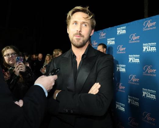 January 13, 2024, Santa Barbara, California, U.S.A: Ryan Gosling charms on the Red Carpet before he receives the Kirk Douglas Award for Excellence in Film from Santa Barbara International Film Festival 2024 on January 13. The exclusive dinner gala was held at the Ritz-Carlton Hotel. Santa Barbara U.S.A - ZUMAk144 20240113_znp_k144_001 Copyright: xAmyxKatzx
