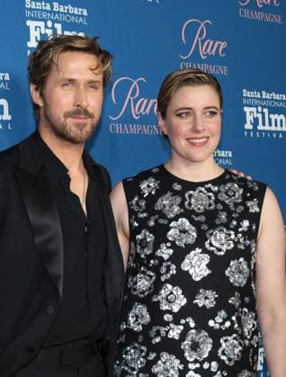 January 13, 2024, Santa Barbara, California, U.S.A: Ryan Gosling and Barbie Director Greta Gerwig charms on the Red Carpet before he receives the Kirk Douglas Award for Excellence in Film from Santa Barbara International Film Festival 2024 on January 13. The exclusive dinner gala was held at the Ritz-Carlton Hotel. Santa Barbara U.S.A - ZUMAk144 20240113_znp_k144_032 Copyright: xAmyxKatzx