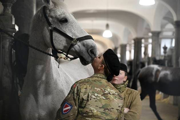 News Themen der Woche KW02 News Bilder des Tages The horses are made ready in the royal stables at Christiansborg Palace in Copenhagen on Sunday 14 January 2024. On 31 December 2023 the Queen announced that she would abdicate on 14 January and that the Crown Prince would be Denmark s regent from that day. , Copenhagen Denmark *** The horses are made ready in the royal stables at Christiansborg Palace in Copenhagen on Sunday 14 January 2024 On 31 December 2023 the Queen announced that she would abdicate on 14 January and that the Crown Prince would be Denmark s regent from that day , Copenhagen Denmark  Copyright: NilsxMeilvangx spdk20240114-094511-L