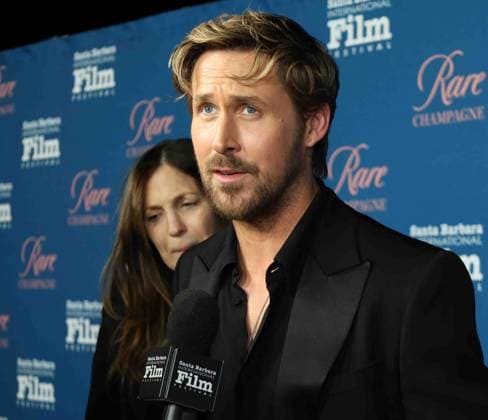 January 13, 2024, Santa Barbara, California, U.S.A: Ryan Gosling charms on the Red Carpet before he receives the Kirk Douglas Award for Excellence in Film from Santa Barbara International Film Festival 2024 on January 13. The exclusive dinner gala was held at the Ritz-Carlton Hotel. Santa Barbara U.S.A - ZUMAk144 20240113_znp_k144_085 Copyright: xAmyxKatzx