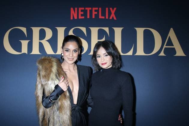 Entertainment Themen der Woche KW03 Entertainment Bilder des Tages NEW YORK, NY- JANUARY 16: Jessel Taank and Sai De Silva at the fan screening of Netflix Griselda at The Whitby Hotel in New York City on January 16, 2024. Copyright: xRWx