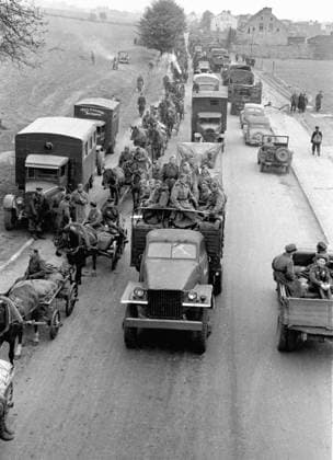 HIGHWAY 65896 20.04.1945 Soviet troops advance along the highway to Berlin. Georgij Sputnik Germany  Copyright: xGeorgijx