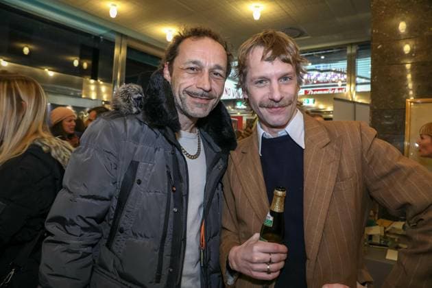 17 01 2024, Gartenbaukino, RICKERL MUSIK IS HÖCHSTENS A HOBBY Premiere , Absolute premiere highlight by Adrian Goiginger in the picture Gerald Votava, David VOODOO JÜRGENS Öllerer, RICKERL MUSIK IS HÖCHSTENS A HOBBY Premiere