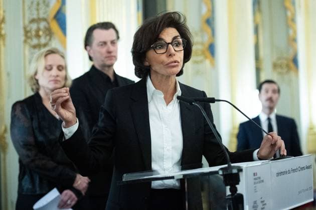 French Cinema Award 2024 Ceremony Rachida Dati attending the Ceremony for the French Cinema Award 2024 awarding Melvil Poupaud in Paris, France on January 18, 2024. Photo by Aurore Marechal ABACAPRESS.COM Paris France  Copyright: xMarechalxAurore ABACAx