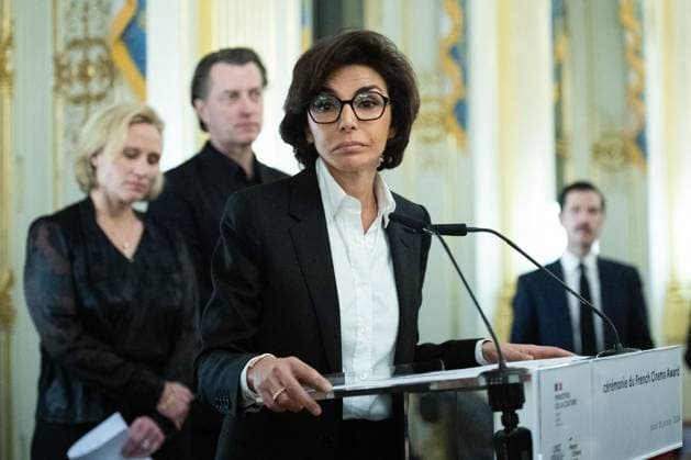 French Cinema Award 2024 Ceremony Rachida Dati attending the Ceremony for the French Cinema Award 2024 awarding Melvil Poupaud in Paris, France on January 18, 2024. Photo by Aurore Marechal ABACAPRESS.COM Paris France  Copyright: xMarechalxAurore ABACAx
