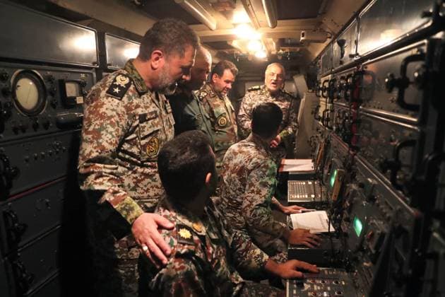 Iran, Militärübung am Persischen Golf January 19, 2024, Undisclosed, Persian Gulf, Iran: Combat forces during a military drill at an undisclosed location in the Persian Gulf, southern Iran. Undisclosed Iran - ZUMAi98_ 20240119_zih_i98_021 Copyright: xIranianxArmyxOfficex