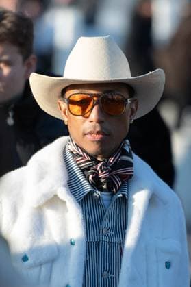 PFW Dior Homme Arrivals Pharrell Williams attending the Dior Homme Menswear Fall Winter 2024-2025 show as part of Paris Fashion Week in Paris, France on January 19, 2024. Photo by Aurore Marechal ABACAPRESS.COM Paris France  Copyright: xMarechalxAurore ABACAx