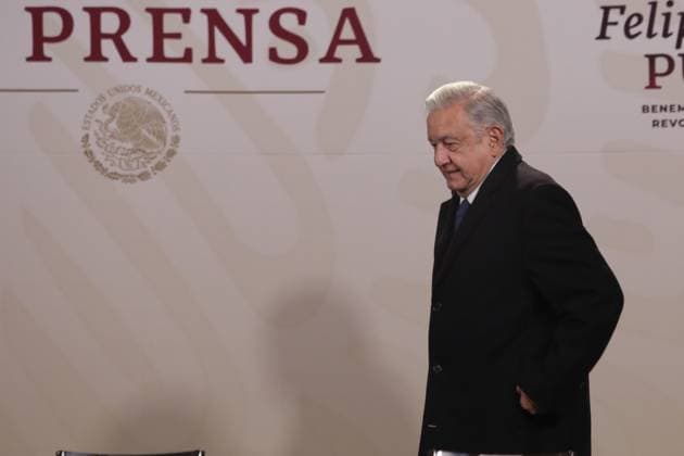 Mexico™s President Lopez Obrador News Conference January 19, 2024, Mexico City, Mexico: Mexico™s President, Andres Manuel Lopez Obrador attends at his briefing news conference at National Palace. on January 19, 2024 in Mexico City, Mexico. (Photo by Ismael Rosas Eyepix Group) Copyright: xIsmaelxRosas xEyepixxGroupx IR_19012024_109588