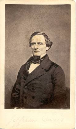 Jefferson Davis (1808-1889) Before the War Jefferson Davis was the President of the Southern Confederacy during the American Civil War. He graduated from West Point in 1828 and fought in the Black Hawk and Mexican Wars. He served in the U.S. House and Senate and resigned when Mississippi seceded. He was confined in Fortress Monroe in Virginia for two years after the war. After his release he dictated The Rise and Fall of the Confederate Government to his wife, Varina Howell Davis. xx EDITORIAL USE ONLY Copyright: xx MES16083 E.xAnthonyx picturehistory004820
