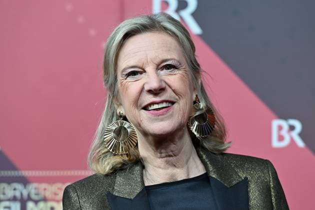 Dr Katja WILDERMUTH Intendant Bayerischer Rundfunk,BR , single image,cropped single motif,portrait,portrait red carpet,red carpet,Bavarian Film Award 2023 on 19 09 2024 at the Prinzregententheater in Munich Sven Simon Fotoagentur GmbH Co Pressef