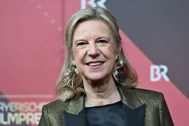 Dr Katja WILDERMUTH Intendant Bayerischer Rundfunk,BR , single image,cropped single motif,portrait,portrait red carpet,red carpet,Bavarian Film Award 2023 on 19 09 2024 at the Prinzregententheater in Munich Sven Simon Fotoagentur GmbH Co Pressef