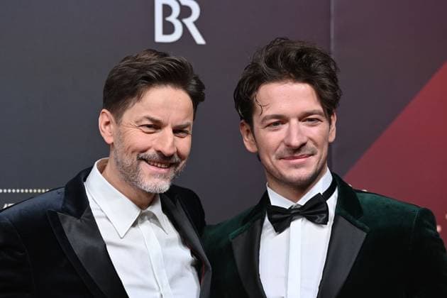 from left Hans Steinbichler and Stefan Gorski Red carpet,Red Carpet,Bavarian Film Award 2023 on 19 09 2024 at the Prinzregententheater in Munich r 100 IBAN DE75 4