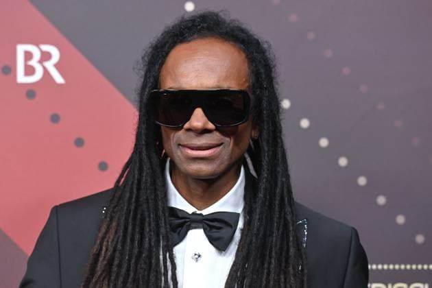 Fab Morvan, single image, cropped single motif, portrait, portrait red carpet, red carpet,Bavarian Film Award 2023 on 19 09 2024 at the Prinzregententheater in Munich r Tel 0208 9413250 Fax 0208 941