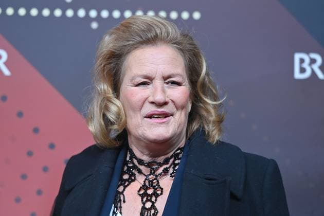 Suzanne von Borsody actress, single picture, cropped single motif, portrait, portrait red carpet, red carpet,Bavarian Film Award 2023 on 19 09 2024 at the Prinzregententheater in Munich Sven Simon Fotoagentur GmbH Co Pressefoto KG Prinzess Luise Str 41 45479 M u e l