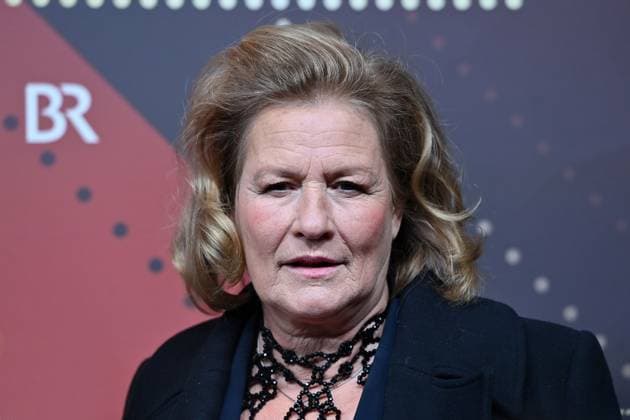 Suzanne von Borsody actress, single picture, cropped single motif, portrait, portrait red carpet, red carpet,Bavarian Film Award 2023 on 19 09 2024 at the Prinzregententheater in Munich Sven Simon Fotoagentur GmbH Co Pressefoto KG Prinzess Luise Str 41 45479 M u e l