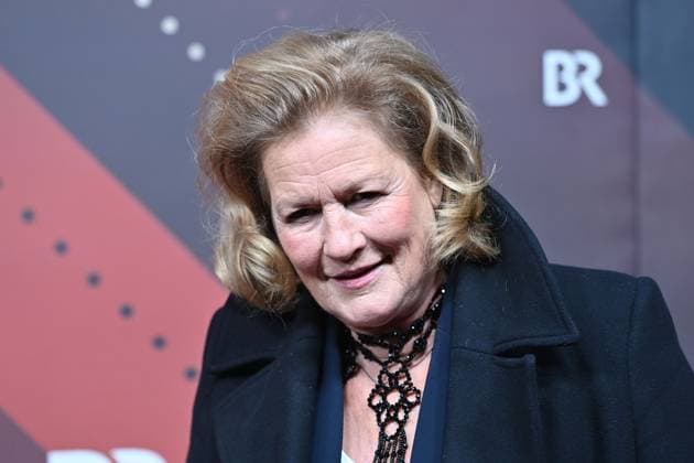 Suzanne von Borsody actress, single picture, cropped single motif, portrait, portrait red carpet, red carpet,Bavarian Film Award 2023 on 19 09 2024 at the Prinzregententheater in Munich Sven Simon Fotoagentur GmbH Co Pressefoto KG Prinzess Luise Str 41 45479 M u e l