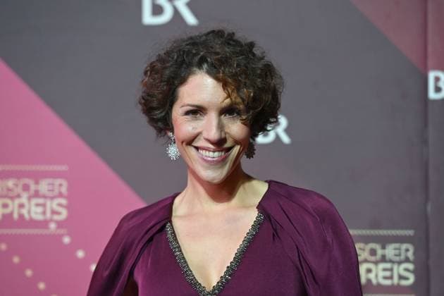 Eva Maria Reichert actress, single picture, cropped single motif, portrait, portrait red carpet, red carpet,Bavarian Film Award 2023 on 19 09 2024 at the Prinzregententheater in Munich