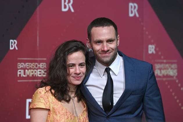 Maya Haddad actress , Jonathan Mueller actor , Red Carpet , Red Carpet,Bavarian Film Award 2023 on 19 09 2024 at the Prinzregententheater in Munich r 4