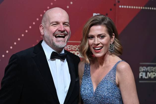 Oliver Rauh, Nele Kiper, Red Carpet,Red Carpet,Bavarian Film Award 2023 on 19 09 2024 at the Prinzregententheater in Munich 251 00 BIC GENODEM1GLS w