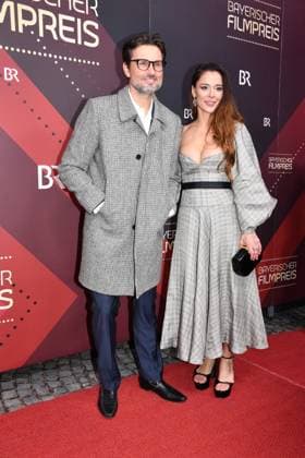 Simon Verhoeven and Bella Dayne Presentation of the Bavarian Film Award Prinzregenten Theater Munich 19 January 2024