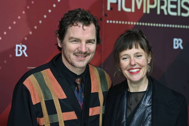 Felix Klare actor with Zora Thiessen actress Red Carpet,Red Carpet,Bavarian Film Award 2023 on 19 09 2024 at the Prinzregententheater in Munich r 4030
