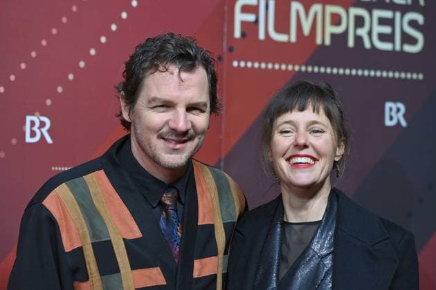 Felix Klare actor with Zora Thiessen actress Red Carpet,Red Carpet,Bavarian Film Award 2023 on 19 09 2024 at the Prinzregententheater in Munich r 4030