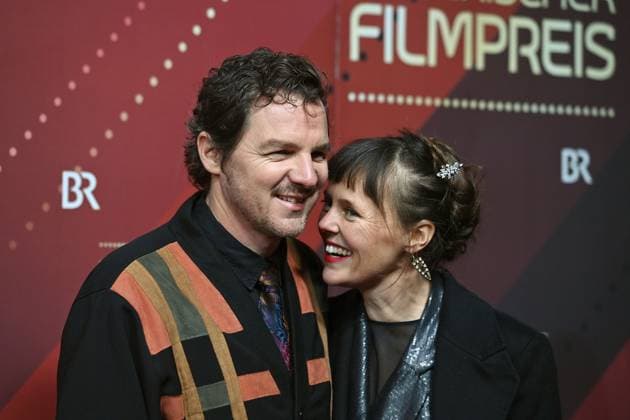 Felix Klare actor with Zora Thiessen actress Red Carpet,Red Carpet,Bavarian Film Award 2023 on 19 09 2024 at the Prinzregententheater in Munich r 4030