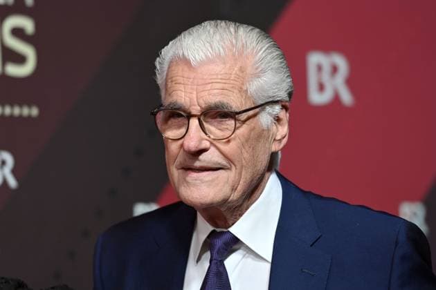 Sky Du Mont actor, single image, cropped single motif, portrait, portrait red carpet, red carpet,Bavarian Film Award 2023 on 19 09 2024 at the Prinzregententheater in Munich r Tel 02