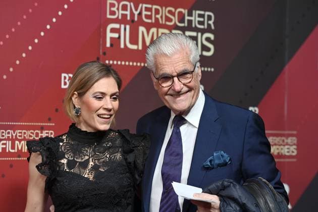 Julia Schuetze and Sky Du Mont Actors , Red Carpet,Red Carpet,Bavarian Film Award 2023 on 19 09 2024 at Prinzregententheater in Munich r